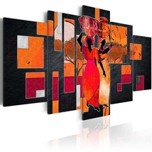 Tiptophomedecor Abstract Canvas Wall Art - Women Carrying Water - Stretched &amp; Fr - £70.75 GBP+