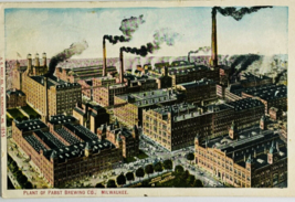 1910 Pabst Brewing Co. Plant in Milwaukee Wisconsin WI Beer Ale Postcard - £11.14 GBP