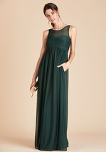 Birdy Grey Ryan Mesh Dress Emerald Green Bridesmaid Dress Small NEW NWT - $671.54 MXN