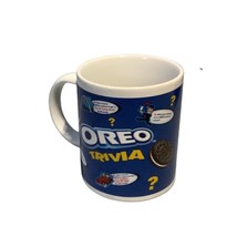 Oreo Coffee Mug Houston Harvest Nabisco Trivia Blue 10 oz. Tea Cup - £13.22 GBP