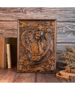 Archangel Chamuel Wood Sculpture - Angel of Peaceful Relations - $80.94 CAD+