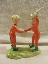 Vtg Lenwile Ardalt Occupied Japan Ceramic Orange Pixie Elf Figurine 6189 Sm Chip - £20.40 GBP