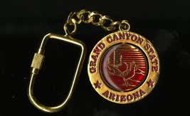 Arizona Grand Canyon State Keychain Keyring Metal &amp; Enamel Spinner New - £7.95 GBP