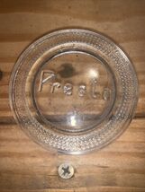 Vintage Glass Presto Lids Glass Canning Jar Textured 2" Lip And 2 1/2” O... - $5.94