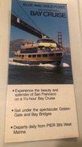 Vintage Bay Cruise Blue &amp; Gold Fleet Brochure San Francisco California BRO6 - $12.86