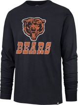 Mens Chicago Bears &#39;47 Brand Legacy Long Sleeve T-Shirt NAVY - Large - NWT - £17.72 GBP
