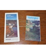 Washington Oregon State Map AAA 1992-93 Roads Cities Official Highway VNTG! - £7.81 GBP