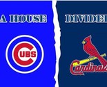 Chicago Cubs and Cardinals Divided Flag 3x5ft - $15.99