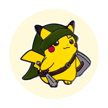 Pokemon Zelda Enamel Fantasy Pin: Pikachu as Link - $19.90