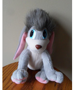 1997 Fox Plush Anastasia Pooka Gray Pink Dog Ears Move Flap Stuffed Anim... - $353.53 MXN