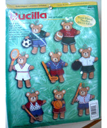 Bucilla &quot;Sports Bears&quot; Teddy Bear Felt Ornament Kit #84075 New!!! - $57.53 CAD
