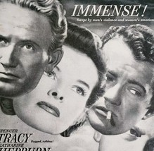 1947 Sea Of Grass Katharine Hepburn Movie Advertisement Spencer Tracy DW... - $29.99