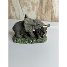 Adorable Elephant Family Figurine Mother Baby Motherhood Plastic - $12.00