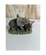 Adorable Elephant Family Figurine Mother Baby Motherhood Plastic - $16.92 CAD