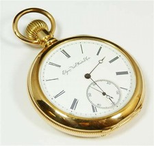 Brass Pocket Watch Nautical Vintage American Elgin Look Collectible Anti... - $11.98