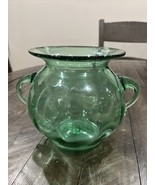 Blenko Pre Designer Seafoam Green 375 Urn Vase Applied Handles - $162.46 CAD