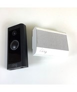 Ring Video Camera Doorbell Black 5AT3T5 Wired + 5AT1S2 Chime Extender 2n... - $448.36 MXN