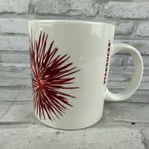 Starbucks Red Starburst Fireworks 2014 White Ceramic Coffee Mug Tea Cup ... - £9.43 GBP