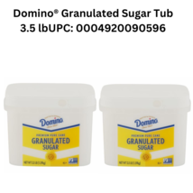 Domino® Granulated Sugar Tub 3.5 lbUPC: 0004920090596 Pak Of 2 - £15.18 GBP