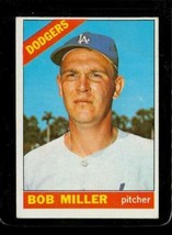 Vintage 1966 Topps Baseball Trading Card #208 Bob Miller La Dodgers Pitcher - £7.69 GBP