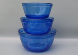 ♻️ Anchor Hocking Ovenware Cobalt Mixing Bowls 1, 1½, 2½-Qt - $89.06