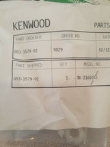 OEM NOS LOT of 5 Kenwood Top Rubber Seal for TK-2160, TK-3160  # G53-157... - $18.99