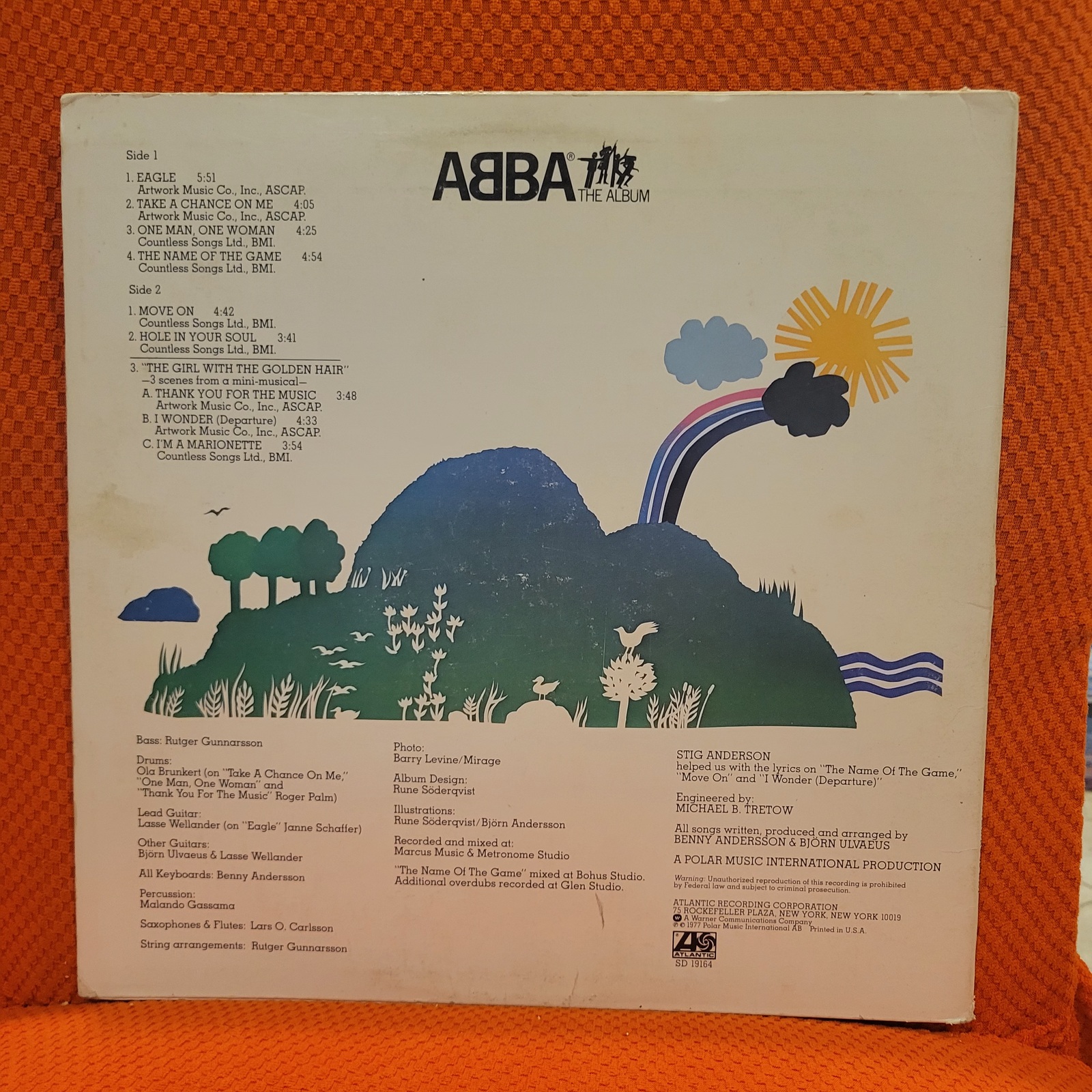 ABBA signed lp The Album,  4 members, Original, Vintage, Great Gifts Item image 2