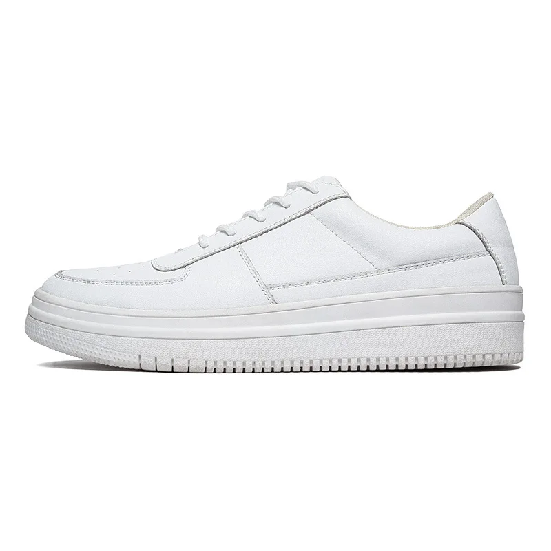 Summer Breathable White Shoes for Men Casual Thick Bottom Skateboard Sneakers Fa - £59.21 GBP