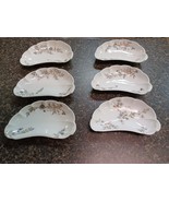 Haviland China Limoges France  6 in. Bone Dishes Set Of 6 Floral Flower - $108.61 CAD