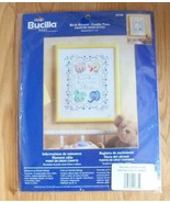 NEW Bucilla Counted Cross Stitch Kit Birth Record Cuddle Time Cat 9&quot;x12&quot;... - £14.32 GBP
