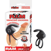 Ram Vibrating Cockring Black - $18.95