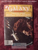 Galaxy November 1976 Jack Williamson Frederik Pohl Larry Niven Craig Strete - £5.17 GBP