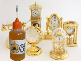 Large 1 oz Slick Liquid Lube Bearings 100% Synthetic Oil for Brass Clocks Desk - £7.76 GBP