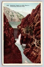 Dam Yellowstone National Park Shoshone Canyon Cody Road Postcard VTG UNP - £6.08 GBP