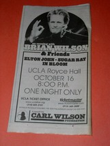 Brian Wilson Concert Newspaper Clipping  UCLA 2003 Elton John Sugar Ray - £11.96 GBP