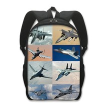 F-15 Eagle  Fighter Jet Backpack F-22 Raptor Men Travel Bags Teenager Boys Child - £115.16 GBP
