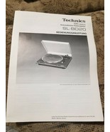 Technics SL-BD20 Turntable Original Operating Instructions Manual - $8.90