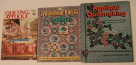 Quilting Applique Craft Books lot of 3 Traditional Blocks Meet Applique - £14.87 GBP