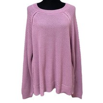 Gap Orchid Haze Textured Sweater Size XXL Lagenlook Preppy Casual - £20.93 GBP