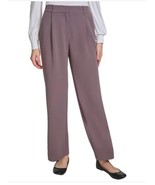 DKNY Womens Dress Pants Taupe Wide Leg Pockets High-Rise Stretch Relaxed... - €36,89 EUR