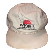 Mast Construction Promotional Vintage Snap Back Hat - $174.87 MXN