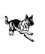 German Shepherd, svg png jpg bmp, digital download, BMP files for Silhou... - $2.70 CAD