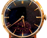 1950s Benrus Watch 14K Yellow Gold 17 Jewel Mechanical DM 21 Custom Face... - $592.96