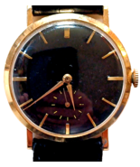 1950s Benrus Watch 14K Yellow Gold 17 Jewel Mechanical DM 21 Custom Face... - £463.85 GBP
