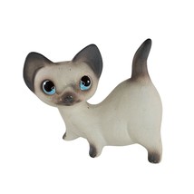 Freeman McFarlin Siamese Kitten Cat Figurine Standing Matte Blue Eyes - £39.97 GBP