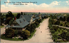 Vtg Postcard, Bird&#39;s Eye View looking south from Barrack D. Soldier&#39;s Home, CA - £3.70 GBP