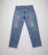 Vintage Y2K Carhartt Mens 36x32 Thrashed Spell Out Relaxed Fit Denim Jea... - $44.50