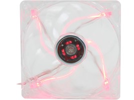 Rosewill - RFTL-131209R - 120mm Computer Case Fan Transparent Frame Red LED - £30.29 GBP