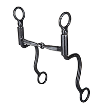 TABELO Copper Inlay Cavalry Snaffle Bit with 8&quot; Cheeks - £56.18 GBP