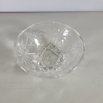 Anchor Hocking Bowl Ruffled Pressed Glass Size 5”x 2.5&quot; - £8.79 GBP